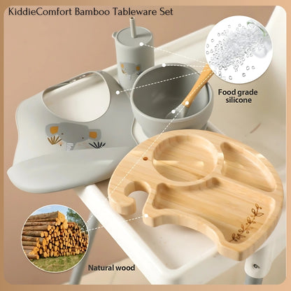 KiddieComfort Bamboo Tableware Set