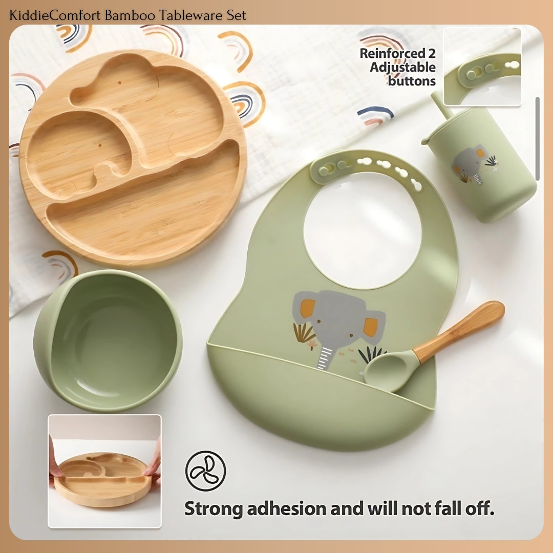 KiddieComfort Bamboo Tableware Set